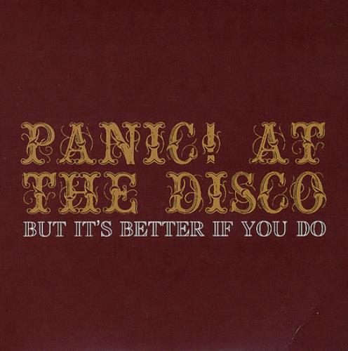 Panic At The Disco But It's Better If You Do UK Promo CD single
